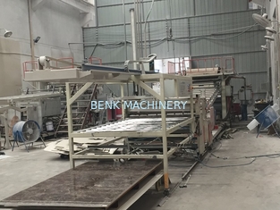 Linha de produção a rendimento elevado da folha do mármore do PVC, máquina da fabricação da folha do PVC